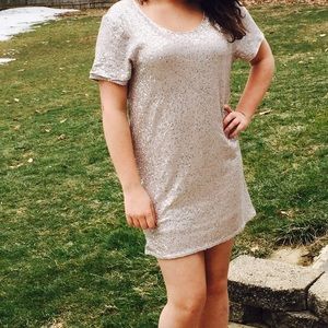 Blush Prink Sequence Dress